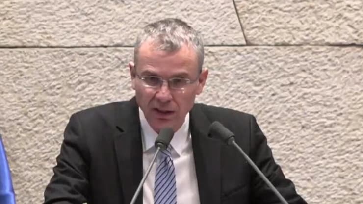 "לוין שוב גורר אותנו לעוד ניסיון להשמיד את הדמוקרטיה הישראלית" (צילום: ערוץ כנסת) יריב לוין במליאת הכנסת