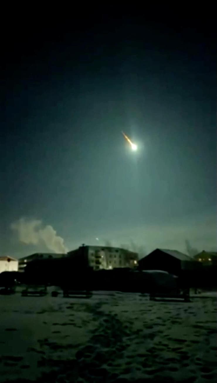 כדור האש בשמי המזרח הרחוק של רוסיה