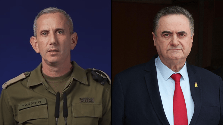 הגרי: "חוק פלדשטיין" יסכן חיילים. כ"ץ: אפעל מולו משמעתית (צילום: Menahem Kahana / AFP, דובר צה"ל ) ישראל כץ כ"ץ שר הביטחון ביטחון ו תא״ל דניאל הגרי