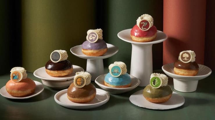 סופגניות עם סמלי היחידות הצבאיות (צילום: אנטולי מיכאלו) בולנז'רי 96