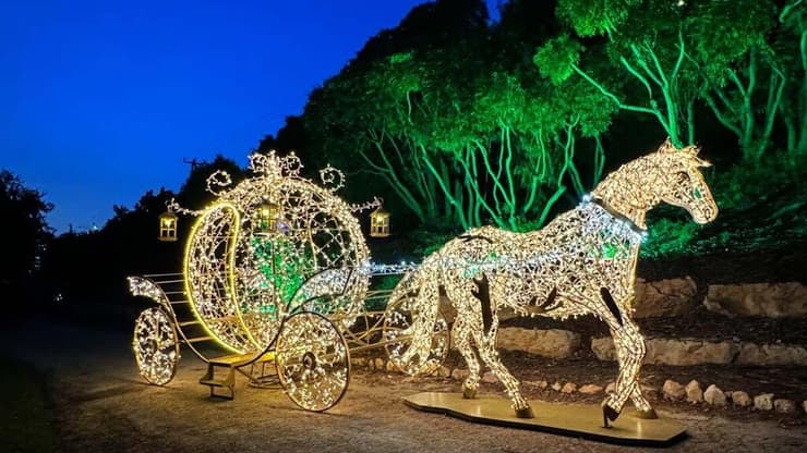 תערוכת פסלי האורות בירושלים (צילום: Mk illumination) תערוכת פסלי האורות בירושלים