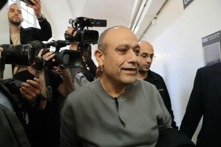 נצ"מ מועלם, בדיון הארכת המעצר (צילום: אלכס קולומויסקי) נצ"מ אבישי מועלם, קצין המשטרה שחשוד בהדלפות בפרשת מקורבי בן גביר בבימ"ש השלום בירושלים