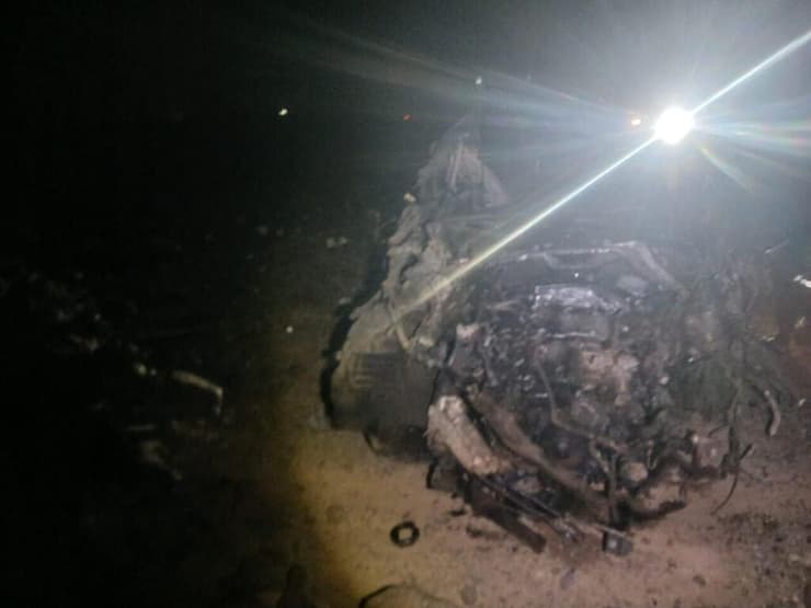 זירת תאונת הדרכים במרוקו