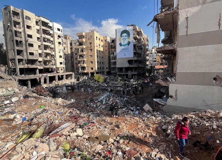 מקום חיסולו של נסראללה בדאחייה