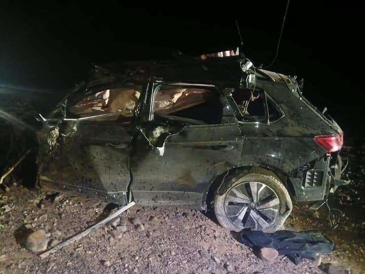 זירת תאונת הדרכים במרוקו