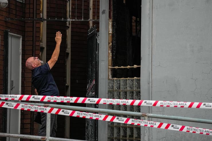 הכניסה לבית הכנסת (צילום: Asanka Ratnayake/Getty Images) הכניסה לבית הכנסת