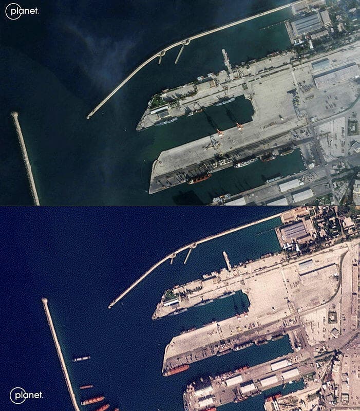 בסיס הצי הרוסי טרטוס בחופי הים התיכון של סוריה