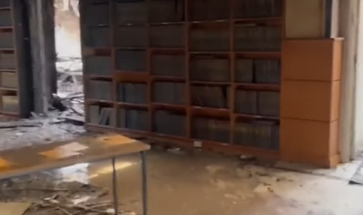 נזק כבד נגרם למקום