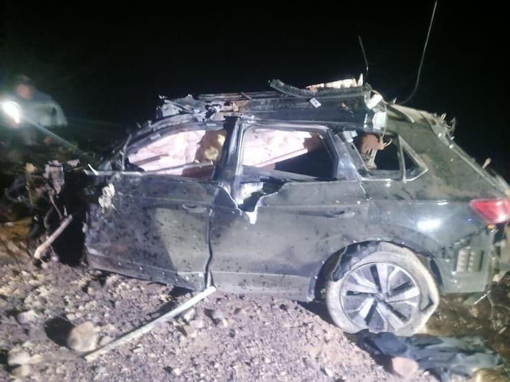 זירת תאונת הדרכים במרוקו