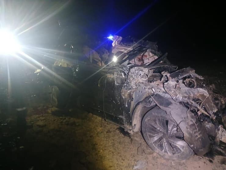 זירת תאונת הדרכים במרוקו