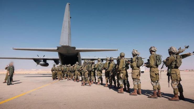 תיעוד מהטסת כוחות צה"ל במסגרת תרגיל מטכ"לי