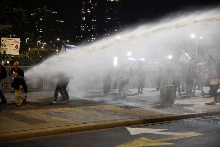 מכתז"ית מופעלת על מפגינים להחזרת החטופים בתל אביב