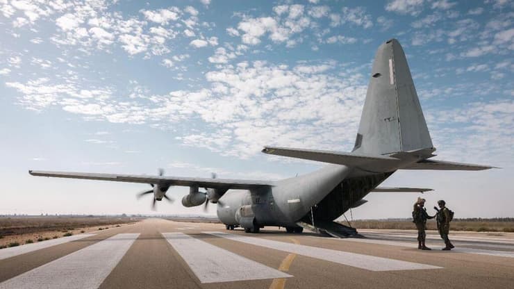 תיעוד מהטסת כוחות צה"ל במסגרת תרגיל מטכ"לי