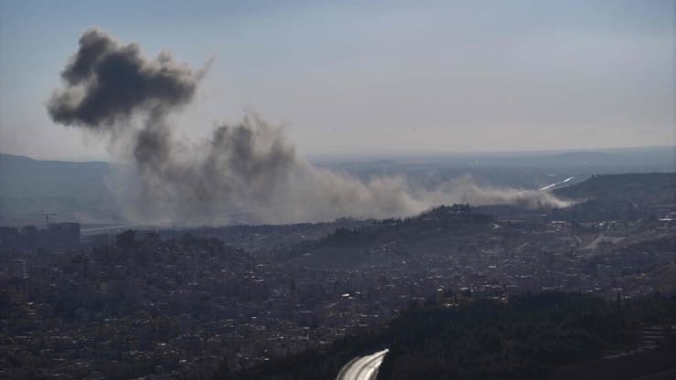 תקיפות צה"ל בדמשק (צילום: Omar HAJ KADOUR / AFP) תקיפות צה"ל בדמשק