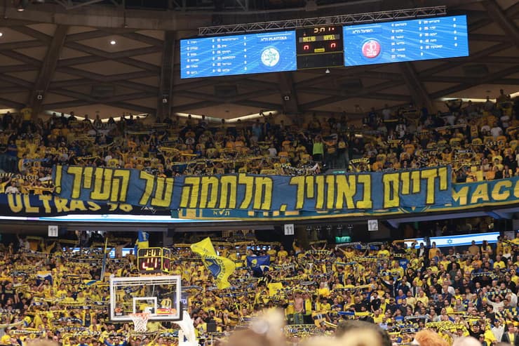 אוהדי מכבי ת"א (צילום: טל שחר) אוהדי מכבי ת"א