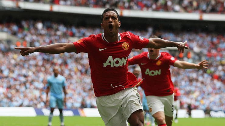 נאני בימים היפים באולד טראפורד (צילום: Ian Walton/Getty Images) נאני