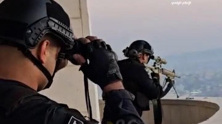 מנגנוני הביטחון הפלסטינים פרוסים במחנה ג'נין