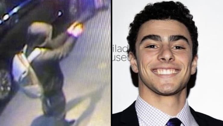 ארה"ב ניו יורק מנהטן תיעוד מצלמת אבטחה מתנקש ב בראיין תומפסון מנכ"ל UnitedHealthcare