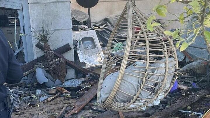 זירת הפגיעה ביבנה