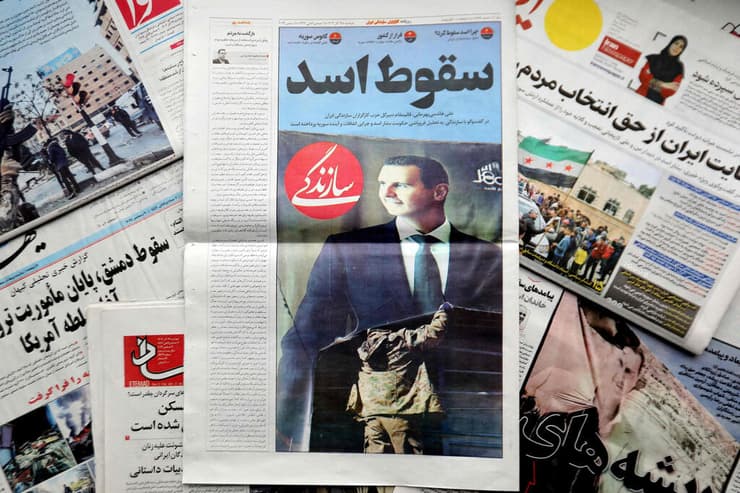 עיתוני איראן מדווחים על נפילת ה משטר של בשאר אסד ב סוריה