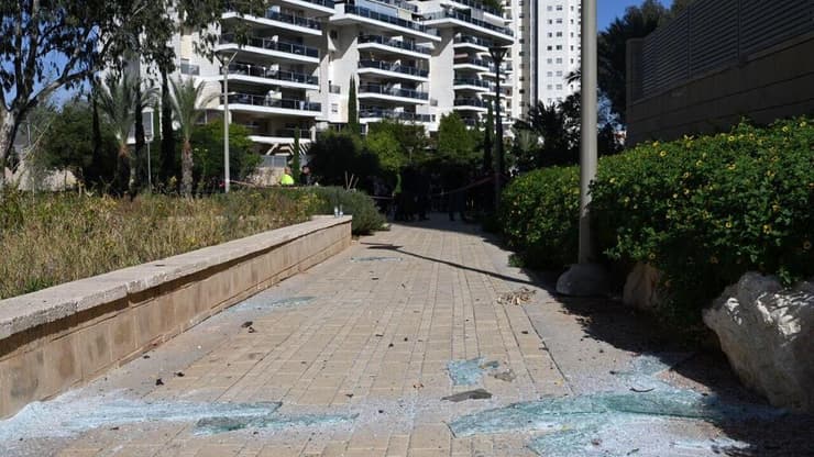 זירת פגיעת הכטב"ם ביבנה