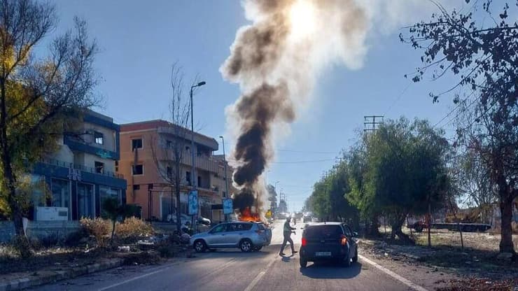  תקיפת רכב בכביש באזור בנת ג'ביל ליד מחסום של צבא לבנון