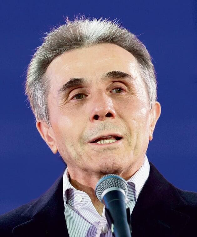 בידזינה איוואנישווילי. יש הרואים בו "השליט בפועל" (צילום: Giorgi Arjevanidze, AFP) בידזינה איוואנישווילי