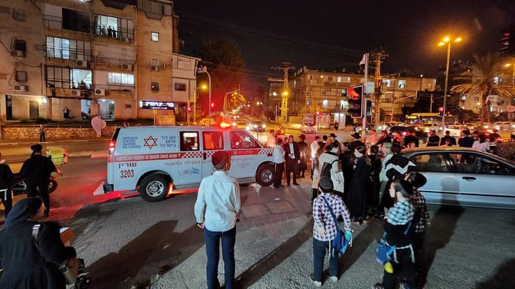 זירת הדריסה בבני ברק