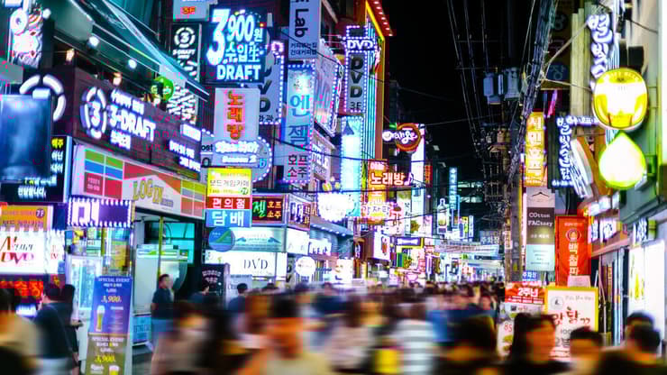 חיי הלילה השוקקים והתוססים של סיאול