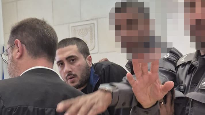 "אם לא אקח את הנשמות שלכם - אז של מישהו אחר". נחמן חורי בבית המשפט (צילום: אילנה קוריאל ) נחמן חורי הרוצח של גיא תימור ז" ל רוכב האופניים בבית המשפט