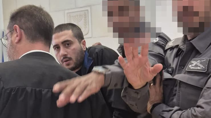 נחמן חורי הרוצח של גיא תימור ז" ל רוכב האופניים בבית המשפט