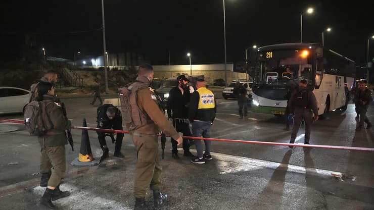 זירת פיגוע הירי במחסום  המנהרות