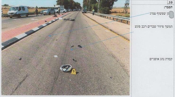 זירת התאונה שבה נחמן חורי דרס למוות את גיא תימור