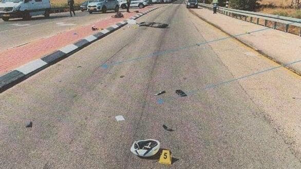 זירת התאונה שבה נחמן חורי דרס למוות את גיא תימור