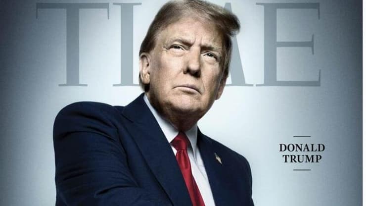 דונלד טראמפ נבחר לאיש השנה של טיים