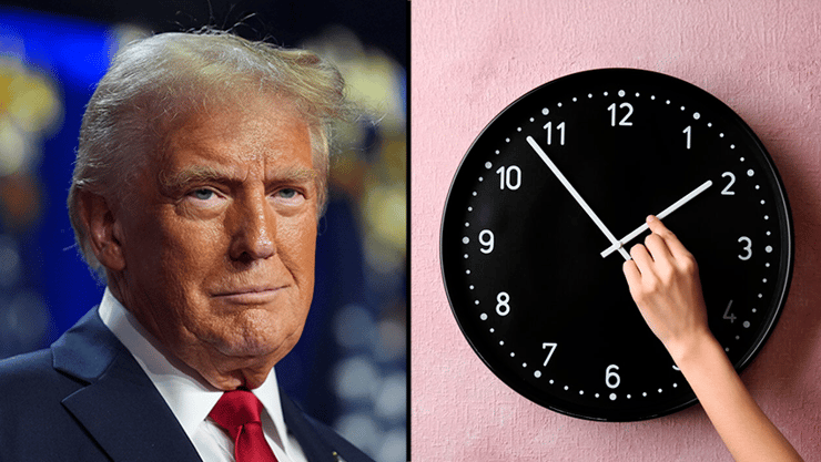 יבטל את שעון הקיץ? טראמפ (צילום: shutterstock, AP Photo/Evan Vucci) נשיא ארה"ב דונאלד טראמפ שעון חורף