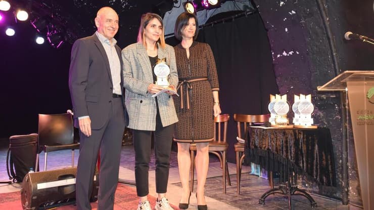 סוקיינה (באמצע) בטקס הענקת "אות החיים המשותפים" לשנת 2020 מטעם "יוזמות אברהם"