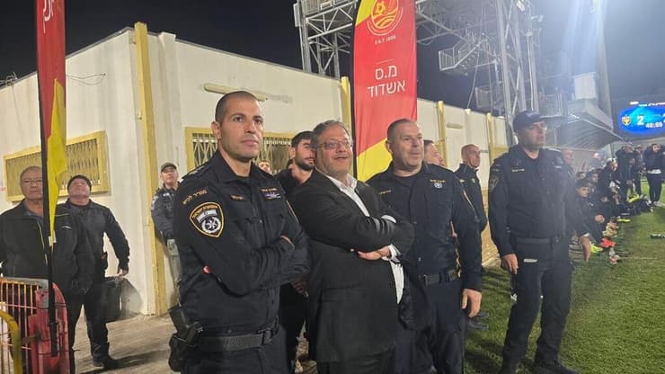 השר בן גביר באצטדיון הי"א אתמול