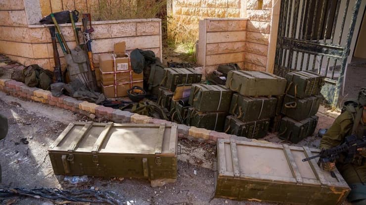 אמצעי לחימה שכוחות צה"ל החרימו בדרום לבנון