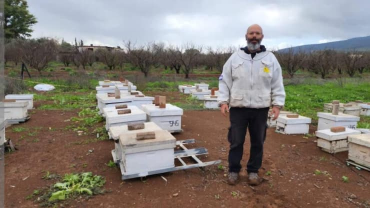 מכוורת רייקין בשדה אליעזר (צילום: מכוורת דבש רייקין) כוורת רייקין שדה אליעזר
