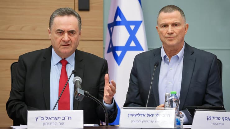 כ"ץ ואדלשטיין (צילום: דוברות הכנסת - נועם מושקוביץ) ועדת החוץ והביטחון