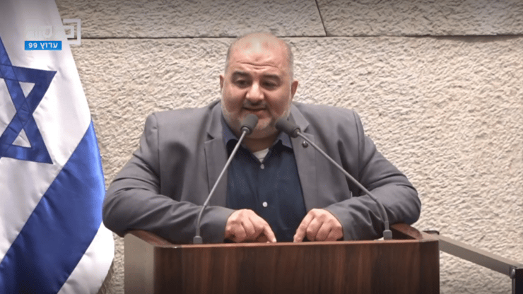 חבר הכנסת מנסור עבאס במליאת הכנסת