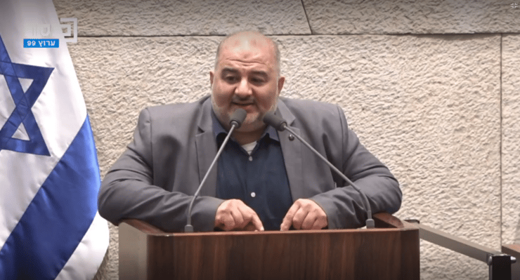 חבר הכנסת מנסור עבאס במליאת הכנסת