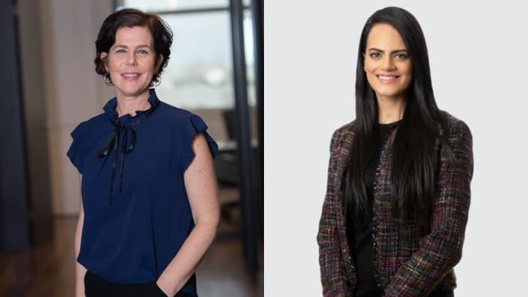 מימין:  עו"ד ראקל שינוולד ועו"ד אפרת רוסינסקי