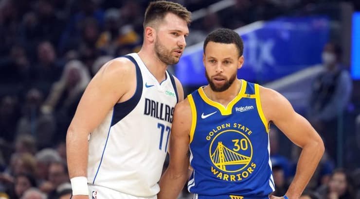 סטף קרי ולוקה דונצ'יץ' (רויטרס) סטף קרי ולוקה דונצ'יץ'