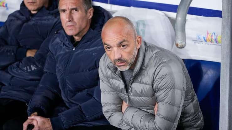 מרוצה. לאזטיץ' (צילום: שלו שלום) ז'ארקו לאזטיץ'