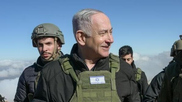 נתניהו בחרמון הסורי. גוברין מזהיר: "אחד הלקחים החשובים שלמדנו מ-7/10 הוא שלא ניתן לסמוך על הפרשנות שלנו של כוונותיו של הצד השני" (צילום: מעיין טואף/ לע״מ) ראש הממשלה בנימין נתניהו ערך חיתוך-מצב בשיא החרמון, יחד עם שר הביטחון ישראל כ״ץ, הרמטכ״ל רא״ל הרצי הלוי, מפקד פיקוד צפון אלוף אורי גורדין וראש השב״כ רונן בר