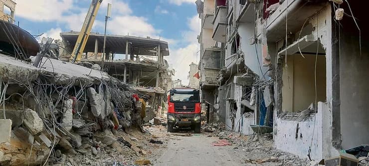 הכבאית של אנשי יחידת "לפיד" בתוך עזה