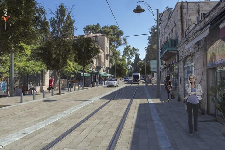 מקטע עמק רפאים - הרכבת הקלה בירושלים מקטע עמק רפאים - הרכבת הקלה בירושלים