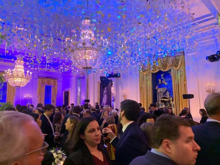 טקס הדלקת הנרות המסורתי בבית הלבן לכבוד חג החנוכה